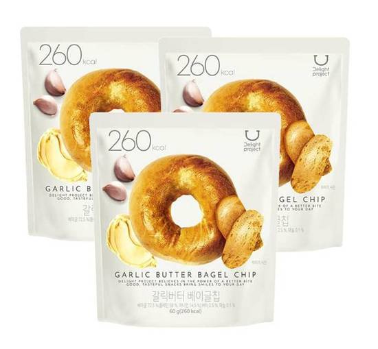 OLIVE YOUNG GARLIC BUTTER BAGEL CHIP蒜香黄油果干